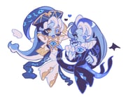 2boys ahoge angel_wings aqua_eyes black_bodysuit black_nails black_wings blue_eyes blue_hair blue_hat blue_skin bodysuit bright_pupils clenched_hand closed_mouth colored_eyelashes colored_skin commentary cookie_run cookie_run:_kingdom demon_wings dual_persona facial_mark fewer_digits frilled_sleeves frills full_body hand_on_own_hip hat heterochromia highres humanization knees_together_feet_apart long_hair long_sleeves male_focus mini_wings mismatched_eyelashes mismatched_pupils monocle multicolored_hair multiple_boys nail_polish neck_ruff official_alternate_costume official_alternate_eye_color pointy_ears puffy_long_sleeves puffy_sleeves reed shadow_milk_cookie shadow_milk_cookie_(sage_of_truth) simple_background smile streaked_hair twitter_username very_long_hair white_background white_bodysuit white_eyelashes white_hair white_pupils white_wings wings wizard_hat yellow-framed_eyewear yellow_eyes rating:g score:1 post #10008630