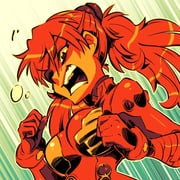 1girl angry bodysuit breasts evangelion:_3.0+1.0_thrice_upon_a_time eyepatch hair_ornament long_hair looking_to_the_side mecha_pilot_suit medium_breasts motion_lines neon_genesis_evangelion open_mouth plugsuit_(evangelion) rafchu rebuild_of_evangelion red_bodysuit shiny_clothes solo souryuu_asuka_langley speed_lines teeth twintails rating:g score:3 post #10143343