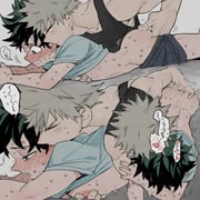 2boys anal anal_fingering ass awkward bakugou_katsuki biting blonde_hair blush boku_no_hero_academia curly_hair fingering freckles green_eyes green_hair highres kiss legs lying mantos_no.7 messy_hair midoriya_izuku multiple_boys on_stomach reading red_eyes shirt shorts spiked_hair surprised sweatdrop yaoi rating:e score:0 post #10175363