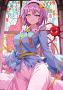 1girl aged_up black_hairband blue_shirt breasts buttons closed_mouth collared_shirt commentary_request eyeball frilled_shirt_collar frilled_sleeves frills groin hair_ornament hairband heart heart_button heart_hair_ornament highres komeiji_satori long_sleeves looking_at_viewer mist9801km pink_eyes pink_hair pink_skirt print_skirt ribbon-trimmed_collar ribbon_trim shirt skirt smile solo stained_glass third_eye touhou wide_sleeves rating:s score:15 post #10169387