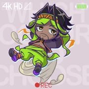 1boy animated arms_behind_head battery_indicator beard brown_eyes commentary_request connected_beard english_text eyelashes facial_hair goatee grey_background keffiyeh looking_at_viewer male_focus navel pants rashid_(street_fighter) roulette_animation sandals smile solo street_fighter street_fighter_6 tan tantan_notan tornado video viewfinder rating:g score:1 post #10120922