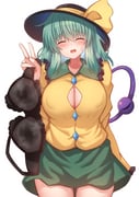 1girl black_bra black_hat blue_hair blush bra breasts button_gap buttons closed_eyes collared_shirt colored_inner_hair commentary_request cowboy_shot diamond_button frills green_hair green_skirt hair_between_eyes hat hat_ribbon highres holding holding_bra holding_underwear holding_unworn_clothes komeiji_koishi large_breasts long_sleeves miniskirt multicolored_hair open_mouth presenting_bra ribbon shirt short_hair simple_background skirt smile solo standing steam sweatdrop third_eye tksand touhou underwear v white_background wide_sleeves yellow_ribbon yellow_shirt rating:s score:19 post #10168757