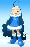1girl absurdly_long_hair ahoge archived_source arms_behind_back artist_request blue_background blue_boots blue_dress blue_gloves blue_hair blue_sky blue_sleeves blue_theme blush boots closed_eyes commentary_request cross-laced_clothes cross-laced_dress day dress earmuffs egloo-tan egloos forehead full_body fur-trimmed_boots fur-trimmed_dress fur_collar fur_trim gloves gradient_hair gradient_sky knee_boots korean_commentary long_hair long_sleeves mascot multicolored_hair narrow_waist open_mouth outdoors shadow signature sky snow solo tongue very_long_hair winter_clothes rating:g score:2 post #10174625