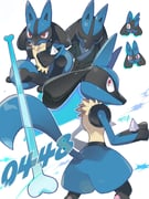 1other black_fur blue_fur body_fur bone closed_eyes closed_mouth clothed_pokemon fangs furry highres japanese_clothes kimono l655l38lok looking_at_viewer lucario multicolored_fur one_eye_closed open_mouth pokemon pokemon_(creature) pokemon_focus red_eyes smile snout spikes yellow_fur rating:g score:0 post #10173127