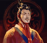 1boy black_hair chin_strap chinese_clothes chinese_empire commentary_request emperor_wu_of_han facial_hair goatee han_dynasty hanfu highres looking_at_viewer male_focus mustache orange_robe original portrait robe solo xiao_guan_(headdress) yan-c rating:g score:0 post #8768779