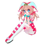 1girl asymmetrical_footwear asymmetrical_legwear bloomers blue_eyes boots bow bowtie brown_hair clown_nose commentary_request facial_mark from_side full_body green_wrist_cuffs hair_ornament hair_ribbon hairclip hands_on_own_cheeks hands_on_own_face hat heart heart_hair_ornament highres jester_cap knee_boots long_hair looking_at_viewer low_twintails mismatched_legwear neuro-sama official_alternate_costume official_alternate_hairstyle pink_boots pink_bow pink_bowtie pink_ribbon pink_skirt polka_dot polka_dot_bow polka_dot_bowtie polka_dot_skirt pom_pom_footwear puffy_short_sleeves puffy_sleeves ribbon short_sleeves sitting skirt solo star_(symbol) star_facial_mark striped_clothes striped_footwear twintails user_hmyv8473 vedal_ai vertical-striped_footwear vertical-striped_hat vest virtual_youtuber white_bloomers white_boots wrist_cuffs x_hair_ornament yellow_vest rating:s score:0 post #10175345