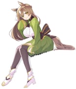 1girl absurdres animal_ears ascot black_thighhighs blush braid breasts brown_ascot brown_eyes brown_hair closed_mouth double-parted_bangs dress ear_ornament ear_ribbon frills green_dress green_jacket hair_between_eyes half_up_braid half_updo high-low_skirt highres hinokey_(hinokey0126) horse_ears horse_girl horse_tail jacket large_breasts long_hair long_sleeves looking_at_viewer multicolored_hair satono_diamond_(natural_brilliance)_(umamusume) satono_diamond_(umamusume) simple_background sleeves_past_fingers sleeves_past_wrists smile solo streaked_hair tail thighhighs umamusume very_long_hair white_background rating:s score:12 post #10162783