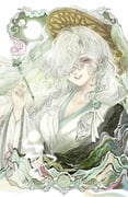1girl brown_hat chinese_clothes grin hair_over_one_eye hand_up hanfu hat long_hair looking_at_viewer mole mole_under_mouth official_alternate_costume one_eye_covered purple_eyes reverse:1999 ruyi seiiichannnn smile solo sun upper_body very_long_hair weimao white_hair white_hanfu windsong_(records_from_the_jade_hunt)_(reverse:1999) windsong_(reverse:1999) yin_yang rating:g score:4 post #9825982