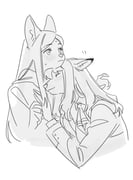 2girls animal_ears blush commentary dog_ears fox_ears fujino_shizuru furrification furry furry_female furry_with_furry fuuka_academy_school_uniform guri_gom hand_on_another's_chest highres hood hoodie kuga_natsuki multiple_girls my-hime school_uniform smile snout sweat symbol-only_commentary yuri rating:g score:3 post #10156404
