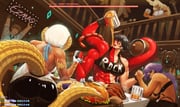 1boy 5girls ^_^ abs absurdres against_railing alcohol anger_vein animal_ear_fluff animal_ears arm_wrestling ass au_ra backless_outfit barbara_lowell_(buttslayer) barrel beer beer_mug black_gloves black_hair black_pants black_sports_bra blonde_hair blue_ribbon boss_fight bra breasts brown_hair buttslayer character_name chicken_(food) closed_eyes collared_shirt colored_skin commentary commission commissioner_upload crossover cup dark-skinned_female dark_skin dragon_girl dragon_horns dragon_tail drink drinking english_commentary extra_arms ezma final_fantasy final_fantasy_xiv fingerless_gloves food forked_tongue gameplay_mechanics gloves health_bar highres holding holding_hands holding_sign holding_with_tail horns huge_ass hunched_over indoors jellyfish_cut large_breasts long_hair midriff monster_girl mug multicolored_skin multiple_girls muscular muscular_female original pants pencil_case_(pebro) pie pouring prehensile_tail print_bra purple_hair rabbit_ears rabbit_girl railing red_skin red_tail restaurant ribbon rudmila_domokos_(pebro) scar scar_on_arm scar_on_shoulder sharp_teeth shield shiny_clothes shirt short_hair sideboob sign single_horn split-color_skin sports_bra stone_wall sweat sweater sword table tail tavern teeth tongue two-tone_skin underwear user_interface viera weapon white_hair white_shirt white_sweater wooden_shield wooden_table yellow_scales yellow_tail yurhee_tym_(pebro) rating:s score:2 post #10165190