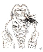 1girl blunt_bangs closed_eyes coat covered_mouth cowboy_hat cross-laced_clothes cross-laced_top eyewear_on_head floating_hair hashtag-only_commentary hat highres lineart medium_hair nico_robin one_piece simple_background siyangou49 solo upper_body rating:g score:0 post #10174984