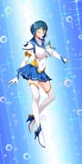 1girl alternate_costume blue_hair blue_sailor_collar blue_skirt boots breasts bubble closed_eyes covered_navel covered_nipples elbow_gloves full_body game_cg gloves hair_ornament high_heels highres impossible_clothes impossible_shirt large_breasts magical_girl mizushima_aoi nana_g non-web_source official_art pleated_skirt sailor_aqua_(sailor_element) sailor_collar sailor_element sailor_senshi_uniform shirt short_hair skirt smile solo thighhighs underwater variant_set white_gloves white_thighhighs zettai_ryouiki rating:s score:0 post #10175743