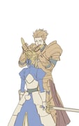 0304rong0304 1boy 1girl absurdres animal_ears armor armored_dress artoria_pendragon_(fate) blonde_hair blue_dress braid bun_with_braided_base closed_eyes commentary_request dress earrings excalibur_(fate/stay_night) fang fate/stay_night fate_(series) gauntlets gilgamesh_(fate) gold_armor grabbing_another's_ear hair_bun hair_ribbon hand_on_another's_ear height_difference highres holding holding_sword holding_weapon jewelry juliet_sleeves kemonomimi_mode korean_commentary long_dress long_sleeves puffy_sleeves rabbit_ears rabbit_girl rabbit_tail ribbon saber_(fate) single_hair_bun sword tail weapon rating:g score:3 post #10171102
