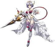 1girl armor armored_boots bare_shoulders bikini_armor boots bracer breasts circlet cleavage closed_mouth covered_navel curtained_hair detached_sleeves faulds floating_clothes full_body game_cg garter_straps grey_hair hair_ornament holding holding_sword holding_weapon langrisser langrisser_ii langrisser_mobile large_breasts leg_up leotard looking_at_viewer official_alternate_costume official_art outstretched_arm outstretched_hand puffy_sleeves purple_thighhighs red_straps serious sherry_(langrisser) short_hair showgirl_skirt sideless_leotard sideless_outfit simple_background skirt solo standing standing_on_one_leg strap sword tachi-e thigh_armor thighhighs third-party_source tiara transparent_background weapon white_leotard white_skirt white_sleeves rating:s score:7 post #10168906