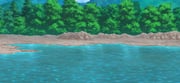 caustics day forest game_cg lake nature no_humans non-web_source official_art outdoors scenery touhou touhou_gensou_eclipse tree rating:g score:0 post #10175815