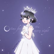 1girl artist_name black_hair blunt_bangs blush_stickers bob_cut chibi closed_mouth commentary crown dress earrings english_commentary eunha_(gfriend) eyelashes frilled_wrist_cuffs frills gfriend glint jewelry looking_ahead purple_background sleeveless sleeveless_dress song_name viviz weitingcccc white_dress wrist_cuffs rating:g score:1 post #10175091