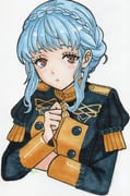 1girl absurdres blue_hair braid breasts brown_eyes brown_hair closed_mouth crown_braid fire_emblem fire_emblem:_three_houses garreg_mach_monastery_uniform highres looking_at_viewer marianne_von_edmund medium_breasts nekomoni solo rating:g score:0 post #10175634