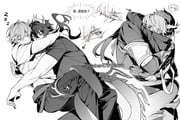 2boys arms_around_neck blush caelus_(honkai:_star_rail) closed_eyes commentary_request cuddling dan_heng_(honkai:_star_rail) dan_heng_(permansor_terrae)_(honkai:_star_rail) dragon_boy dragon_horns dragon_tail gaber473159611 greyscale highres honkai:_star_rail honkai_(series) hood hood_down hooded_jacket horns image_in_speech_bubble jacket long_hair long_sleeves male_focus monochrome multiple_boys multiple_views official_alternate_costume one_eye_closed open_mouth pants ponytail shirt short_sleeves sleeping speech_bubble sweat t-shirt tail tail_wrap trailblazer_(honkai:_star_rail) translation_request twitter_username white_background yaoi zzz rating:g score:4 post #10165235