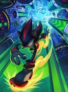 1boy absurdres animal_ears animal_nose black_fur bracelet dynamic_pose from_below furry furry_male gloves gold_bracelet highres jewelry miitara perspective red_eyes red_fur shadow_the_hedgehog sonic_(series) sonic_adventure_2 space_colony_ark two-tone_fur white_gloves rating:g score:9 post #9960860