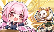 1girl :o ace_attorney ahoge anger_vein angry animal argyle_clothes argyle_hat black_bow black_bowtie black_gloves black_jacket black_ribbon blazer blue_hat blunt_bangs bow bowler_hat bowtie brown_eyes cat center_stage_leon_(infinity_nikki) chibi cloak closed_mouth clothed_animal collared_jacket collared_shirt commentary courtroom ear_covers emphasis_lines english_commentary eyelashes floating_hair gloves green_hat grey-framed_eyewear hair_intakes hair_ribbon hair_tie hand_on_own_face hand_on_table happy hat highres hood hood_up hooded_cloak indoors infinity_nikki jacket lapels layered_sleeves light_blush long_hair long_sleeves looking_ahead low_twintails momo_(nikki) monocle navel necktie nikki_(nikki) nikki_(series) notched_lapels open_mouth outline parody piecey pink_hair pointing pointing_up puff_of_air pun-rii red_bow red_bowtie red_necktie ribbon round_eyewear scarface_benny_(infinity_nikki) shirt smile sparkle speech_bubble spoken_character tail_raised tareme top_hat traditional_bowtie tress_ribbon twintails v-shaped_eyebrows very_long_hair wavy_hair white_cat white_outline white_shirt yellow_cloak rating:g score:0 post #10169243