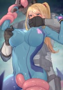 1boy 1girl aizenpochi animated aqua_eyes blonde_hair blush bodysuit breasts covered_mouth covered_navel covered_nipples covering_another's_mouth cowboy_shot deep_skin full-face_blush gagged gloves grabbing_from_behind greninja groping gun hand_gagged hand_over_another's_mouth handgun hetero highres holding holding_gun holding_weapon imminent_tentacle_sex impossible_bodysuit impossible_clothes large_breasts long_hair long_tongue looking_at_breasts metal_gear_(series) metroid nipple_stimulation nipple_tweak paralyzer pokemon ponytail restrained samus_aran sidelocks solid_snake struggling super_smash_bros. tongue tsurime twitching video weapon zero_suit rating:e score:80 post #10027875