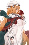 1girl absurdres bow bowtie breasts christmas_nightmare_(e.g.o) dress e.g.o_(project_moon) frilled_sleeves frills from_side hat highres ishmael_(project_moon) large_breasts limbus_company long_hair long_sleeves mob_cap orange_hair plump project_moon puffy_long_sleeves puffy_sleeves saeda8e shawl sidelocks simple_background solo stomach striped_bow striped_bowtie striped_clothes tentacles very_long_hair white_background white_dress rating:s score:2 post #10173732
