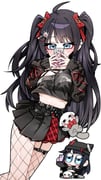 ahoge animal_ear_headwear animal_ears asymmetrical_legwear belt black_belt black_hair black_skirt blue_eyes blush bow breasts cat_ears cellphone chibi chibi_inset commentary_request cowboy_shot cropped_shirt cross-laced_clothes cross-laced_sleeves facing_viewer fishnet_pantyhose fishnet_thighhighs fishnets garter_straps haedungi_(shirayuki_hina) hair_ornament heart heart_hair_ornament highres holding holding_phone korean_commentary large_breasts long_hair long_sleeves looking_at_phone midriff o-ring pantyhose phone plaid_clothes plaid_skirt pleated_skirt red_bow sammi_(33ammi) shirayuki_hina shirt simple_background single-shoulder_shirt single_thighhigh skirt sleeves_past_wrists smartphone stellive thigh_belt thigh_strap thighhighs twintails underboob virtual_youtuber white_background rating:s score:2 post #10054813