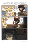 1boy 2girls 3koma aak_(arknights) aak_(healing_hand_evil_heart)_(arknights) adversarial_noise arknights bead_necklace beads comic commentary dated english_commentary english_text furry furry_male highres jewelry komainu_boy komainu_ears komainu_tail maikeruexe mother_and_daughter multiple_girls necklace nervous_sweating official_alternate_costume scared speech_bubble suzuran_(arknights) suzuran_(spring_praise)_(arknights) sweat vulpisfoglia_(arknights) rating:g score:2 post #10142874