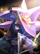 bartender bow bowtie cocktail_glass cocktail_shaker colored_skin cup drinking_glass formal_clothes gem glass highres mega_starmie mizushishi no_humans pants pokemon pokemon_(creature) red_bow red_bowtie red_gemstone signature starfish starmie suit vest rating:g score:0 post #10176729