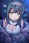 1girl amano_nene_(vtuber) amano_nene_(vtuber)_(tenshi) aqua_eyes arm_behind_back bare_shoulders beads black_hair blue_background blue_hair blue_streaks blush braid braided_bangs breasts cleavage cleavage_cutout closed_mouth clothing_cutout commentary cowboy_shot daydreamxd dress hair_ornament hair_rings hairband heart_cutout highres indie_virtual_youtuber jacket jacket_partially_removed leaning_forward long_hair looking_at_viewer looking_up medium_breasts mole mole_on_breast mole_under_eye multicolored_hair off_shoulder pendant_choker pink_hairband pink_jacket ribbed_dress side_braid sleeveless sleeveless_dress smile streaked_hair swept_bangs virtual_youtuber wing_hair_ornament rating:s score:10 post #10159147