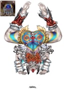1girl absurdres arnanra artist_name ass back barefoot beads bug detached_sleeves facial_tattoo feet full-body_tattoo full_body fur_sleeves fur_thigh_strap grey_hair hair_beads hair_ornament handstand highleg highleg_panties highres long_hair looking_at_viewer multicolored_hair open_clothes original panties personification photo_inset red_hair reference_inset sidelocks signature simple_background solo spider tattoo thong tongue tongue_out two-tone_hair underwear white_background yellow_eyes rating:q score:11 post #10124367