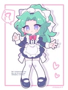 1girl apron black_dress black_shoes blue_eyes bow bowtie collared_dress dress earrings final_fantasy final_fantasy_vi full_body green_hair hair_bow jewelry juliet_sleeves long_hair long_sleeves maid maid_apron maid_headdress mary_janes official_alternate_costume parted_bangs ponytail puffy_sleeves red_bow red_bowtie shoes short_dress solo terra_branford thighhighs tkyuff twitter_username white_background white_bow white_thighhighs rating:g score:1 post #10173914