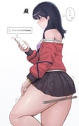 ... 1girl absurdres ass bare_shoulders black_hair black_skirt blue_eyes blush cellphone commentary_request gridman_universe highres holding holding_phone jacket long_hair long_sleeves phone pleated_skirt purple_shirt red_jacket shee-p_(inemurisheep113) shirt simple_background skirt smartphone solo speech_bubble spoken_squiggle squiggle ssss.gridman standing strapless strapless_shirt takarada_rikka thick_thighs thighs thought_bubble white_background rating:s score:24 post #10165143
