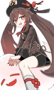 1girl :d black_hat black_shorts blush boo_tao_(genshin_impact) brown_eyes brown_hair brown_shirt chinese_clothes chinese_commentary commentary e.o. fang feet_out_of_frame fingernails flower genshin_impact ghost hair_between_eyes hat hat_flower highres hu_tao_(genshin_impact) jewelry long_hair long_sleeves looking_at_viewer nail_polish open_mouth own_hands_together plum_blossoms porkpie_hat red_flower red_nails ring shirt short_shorts shorts sidelocks simple_background sitting skin_fang smile socks solo star-shaped_pupils star_(symbol) symbol-shaped_pupils thumb_ring twintails very_long_hair white_background white_socks rating:g score:22 post #10161576