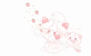 alcremie alcremie_(strawberry_sweet) arms_up blush_stickers commentary food fruit highres looking_up no_humans one_(chirufhy) open_mouth parted_lips pastel_colors pokemon pokemon_(creature) simple_background smile star_(symbol) strawberry swirlix symbol-only_commentary tongue tongue_out twitter_sparkles twitter_username white_background rating:g score:7 post #4815916