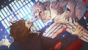 2boys beastars blood blood_on_clothes blood_on_face body_fur claws commentary_request fighting furry furry_male ibuki_(beastars) legoshi lion_boy male_focus multiple_boys open_mouth pants punching sharp_teeth shen_shipi_(agil548g6h6) striped_clothes striped_pants tank_top teeth vertical-striped_clothes vertical-striped_pants white_tank_top wolf_boy rating:s score:0 post #9990496