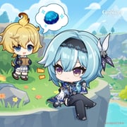 1boy 1girl absurdres ahoge blonde_hair blue_eyes blue_hair boots box brown_boots chibi closed_mouth cloud commentary copyright_name crossed_legs day dot_nose english_commentary eula_(genshin_impact) flower genshin_impact gift gift_box gloves hair_between_eyes hair_ornament hairband hand_up high_heel_boots high_heels highres holding holding_gift light_smile long_hair long_sleeves mika_(genshin_impact) official_art open_mouth orange_flower outdoors puffy_long_sleeves puffy_sleeves shorts sitting smile speech_bubble spoken_object standing thigh_boots tree vision_(genshin_impact) water yellow_flower rating:g score:7 post #10171213