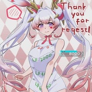 1girl alternate_costume animal_ears blush breasts checkered_background closed_mouth collarbone duel_monster gradient_hair highres long_hair looking_at_viewer maliss_<p>_white_rabbit medium_breasts multicolored_hair pink_eyes pink_hair pink_nails rabbit_ears rabbit_girl shirt sleeveless sleeveless_shirt solo spiked_hair_ornament thank_you twintails very_long_hair yata_masahara yu-gi-oh! rating:s score:2 post #10167972