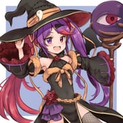 1girl :d armpits bare_shoulders black_dress black_hat blush chain commentary_request covered_navel cowboy_shot dargo detached_sleeves dress eyeball fishnet_thighhighs fishnets flower fur-trimmed_sleeves fur_trim ghost_ornament hair_ornament hair_ribbon hand_up hat heterochromia holding holding_staff long_hair long_sleeves looking_at_viewer misaki_(halloween)_(princess_connect!) misaki_(princess_connect!) multicolored_hair open_mouth orange_ribbon pelvic_curtain princess_connect! purple_eyes purple_hair red_flower red_hair red_rose ribbon rose side_slit sidelocks smile solo staff striped_clothes striped_thighhighs swept_bangs teeth thighhighs twintails two-tone_hair upper_teeth_only very_long_hair wide_sleeves wing_hair_ornament witch_hat rating:s score:9 post #3335839