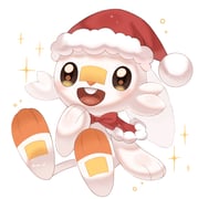 1other bow bowtie brown_eyes chibikemo commentary_request furry hat highres iwasi_29 open_mouth other_focus pokemon pokemon_(creature) pokemon_focus rabbit red_bow red_bowtie santa_hat scorbunny simple_background sitting smile sparkle teeth upper_teeth_only white_background white_fur rating:g score:1 post #10164395