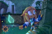 1girl animal_nose bandaged_leg bandages blue_gloves brick_wall bush chaosc0ntr0l commentary commission crystal echidna_(animal) english_commentary fingerless_gloves flower forehead_jewel furry furry_female gem gloves green_eyes green_hill_zone master_emerald night open_mouth orange_fur original outdoors palm_tree plant poncho rain solo sonic_(series) standing tail tree water wet rating:g score:2 post #9365390