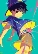 1boy aqua_background backwards_hat bad_id bad_tumblr_id bandaid bandaid_on_knee bandaid_on_leg baseball_cap black_eyes black_hair child hat looking_at_viewer male_focus noeyebrow_(mauve) open_mouth original shirt shorts simple_background solo t-shirt rating:g score:2 post #10172758