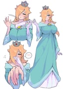 1girl absurdres alternate_breast_size_(larger) aqua_dress bare_shoulders blonde_hair blue_eyes blush breasts brooch commentary crown dress earrings gloves hair_over_one_eye highres holding holding_gloves holding_unworn_clothes jewelry large_breasts long_hair long_sleeves looking_at_viewer mario_(series) multiple_views nia_(nia4294) off-shoulder_dress off_shoulder offering_hand reaching reaching_towards_viewer rosalina silver_crown smile star_(symbol) star_brooch star_earrings super_mario_galaxy symbol-only_commentary unworn_gloves rating:g score:27 post #10151862