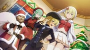 2boys 2girls adjusting_eyewear aiz_wallenstein anime_coloring beard belt beret black_belt black_gloves black_hat black_vest blonde_hair blue_eyes braid braided_beard breasts brown_hair buttons capelet christmas christmas_ornaments christmas_tree closed_eyes closed_mouth crop_top danmachi_battle_chronicle dress dungeon_ni_deai_wo_motomeru_no_wa_machigatteiru_darou_ka dwarf elf facial_hair finn_deimne full_beard fur-trimmed_capelet fur-trimmed_jacket fur_trim game_cg gareth_landrock glasses gloves hand_on_eyewear hand_on_own_hip hat highres holding holding_sack indoors jacket jewelry long_hair long_sleeves medium_breasts midriff multiple_boys multiple_girls newsboy_cap non-web_source official_alternate_costume official_art pants pointy_ears purple_pants purple_shirt red_capelet red_dress red_hat red_jacket ring riveria_ljos_alf sack salute santa_costume santa_hat shirt skirt snowflake_brooch sweatdrop thick_eyebrows vest white_capelet white_gloves white_hat white_skirt yellow_eyes rating:s score:5 post #10172533