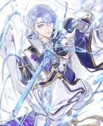 1boy arm_guards armor asymmetrical_armor asymmetrical_hair black_armor black_gloves blue_hair blurry closed_mouth coat colored_eyelashes colored_lapels curtained_hair depth_of_field genshin_impact gloves gold_trim hair_between_eyes hair_over_shoulder half_gloves hands_up highres holding holding_sword holding_weapon hydrokinesis japanese_armor kamisato_ayato lapels liquid_weapon long_sleeves looking_at_viewer male_focus medium_hair mole mole_under_mouth open_clothes open_coat pants parted_bangs popped_collar purple_eyes purple_shirt ribbon-trimmed_sleeves ribbon_trim shirt shoulder_armor single_sode smile sode solo sword tailcoat tassel two-sided_coat two-sided_fabric water weapon white_background white_coat white_pants wide_sleeves xrjingx rating:g score:0 post #10177039