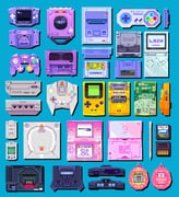 3d absurdres blockbench_(medium) blue_background circuit_board commentary dreamcast_controller english_commentary game_boy game_boy_advance game_boy_advance_(original) game_boy_advance_sp game_boy_color game_console gamecube gamecube_controller handheld_game_console highres low_poly mametchi mario_(series) new_super_mario_bros. nintendo nintendo_64 nintendo_ds nintendo_ds_lite no_humans object_focus sega sega_dreamcast sega_mega_drive simple_background stylus super_famicom super_famicom_gamepad super_mario_world tamagotchi tamagotchi_(classic) tamagotchi_(virtual_pet) violet_(violxiv) virtual_pet_(toy) vmu rating:g score:13 post #9493732