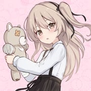 1girl :o black_bow black_bowtie black_skirt boko_(girls_und_panzer) bow bowtie brown_eyes brown_hair collared_shirt commentary_request girls_und_panzer hair_bow highres holding holding_stuffed_toy long_hair long_sleeves looking_at_viewer open_mouth pink_background shimada_arisu shirt shuuichi_(gothics) side_ponytail skirt solo stuffed_animal stuffed_toy suspender_skirt suspenders teddy_bear upper_body white_shirt rating:g score:3 post #10172733