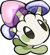 chibi chibi_only commentary_request full_body kawaanago lowres morelull mushroom no_humans pokemon pokemon_(creature) pokemon_focus solo transparent_background twitter_username rating:g score:3 post #10174881
