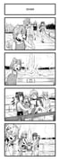 4girls 4koma ;d agemmata animal_ears backpack bag belt_collar carrying carrying_person cellphone collar comic commentary dizzy_dokuro ember_amane english_commentary english_text forced_perspective geyser greyscale hairband highres jelly_hoshiumi kaneko_lumi monochrome multiple_girls name_connection object_namesake one_eye_closed open_mouth optical_illusion phase_connect phone pointing pointy_ears railing revision selfie sexually_suggestive shoulder_bag silent_comic smartphone smile twintails v virtual_youtuber water rating:s score:11 post #10089903