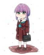 1girl blush breasts briefcase brown_dress brown_shoes closed_mouth commentary deformed dress falling_petals frown full_body green_eyes hasu_no_sora_school_uniform highres holding holding_briefcase link!_like!_love_live! loafers long_hair love_live! low_ponytail medium_breasts medium_dress official_alternate_hairstyle otomune_kozue petals pleated_dress ponytail purple_hair sailor_collar sailor_dress school_briefcase school_uniform sen_yousoro shoes sidelocks simple_background socks solo standing virtual_youtuber white_background white_sailor_collar white_socks winter_uniform rating:g score:1 post #10173456